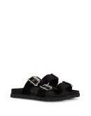 crystal-embellished velvet slides
