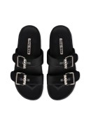 crystal-embellished velvet slides