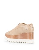 star perforated platform shoes