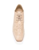 star perforated platform shoes
