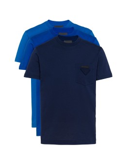 three-pack logo patch T-shirt