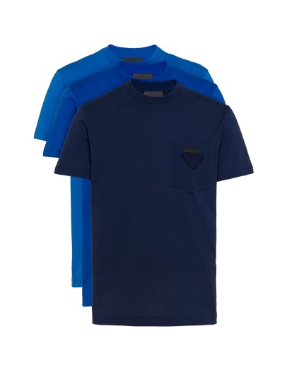 three-pack logo patch T-shirt