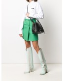 logo-plaque bucket bag