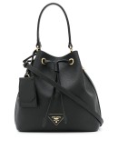 logo-plaque bucket bag