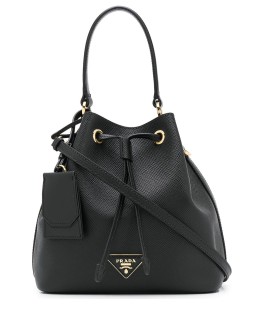 logo-plaque bucket bag