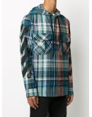 hooded check shirt