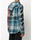 hooded check shirt