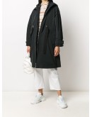 belted hooded coat