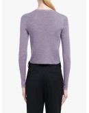 knitted button-front cardigan