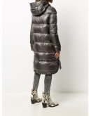 hooded padded down coat
