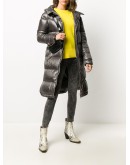 hooded padded down coat