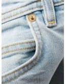 Medusa print skinny jeans