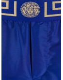 Greca Border knee-length swim shorts
