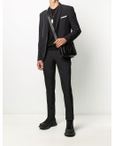 slim-fit single-breasted suit