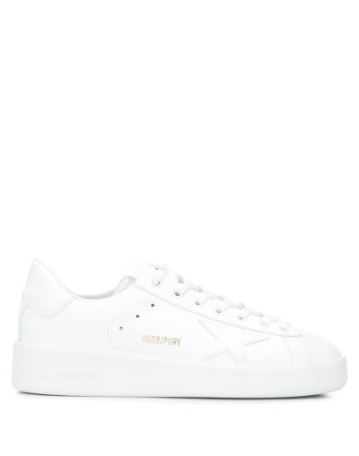 Pure leather low-top sneakers
