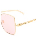 detachable-charm square-frame sunglasses