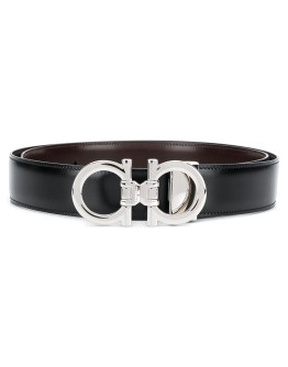 Gancini-buckle belt