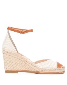 colour block wedge espadrilles