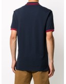 striped trim polo shirt 