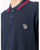 striped trim polo shirt 