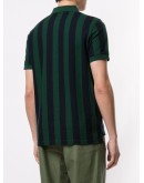striped flower-patch polo shirt