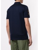 multi-patch logo polo shirt