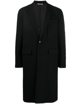 single-breasted wool coat