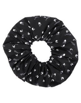 logo-print hair tie