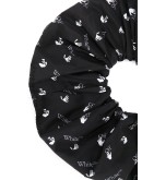 logo-print hair tie
