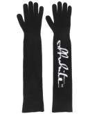 logo-print gloves