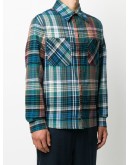 Stencil Arrows print plaid shirt