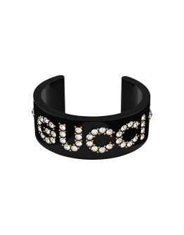 crystal detailed cuff bracelet