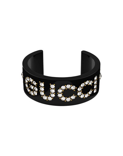 crystal detailed cuff bracelet