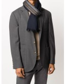 frayed patterned scarf