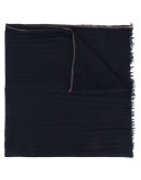 frayed patterned scarf