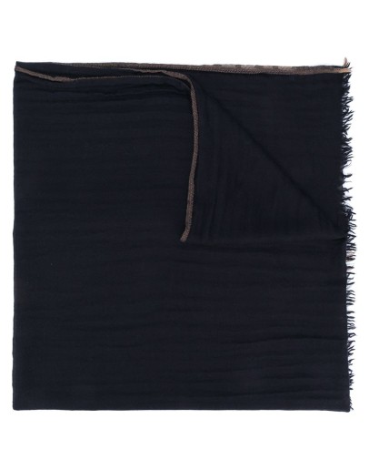 frayed patterned scarf