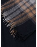 frayed patterned scarf