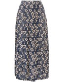 floral-print midi skirt 