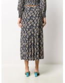 floral-print midi skirt 