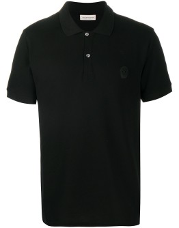 skull patch polo shirt