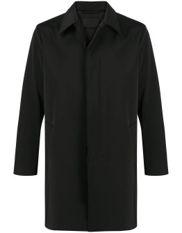 single-breasted midi trench coat