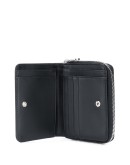 debossed logo compact wallet
