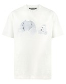 teddy-print T-shirt