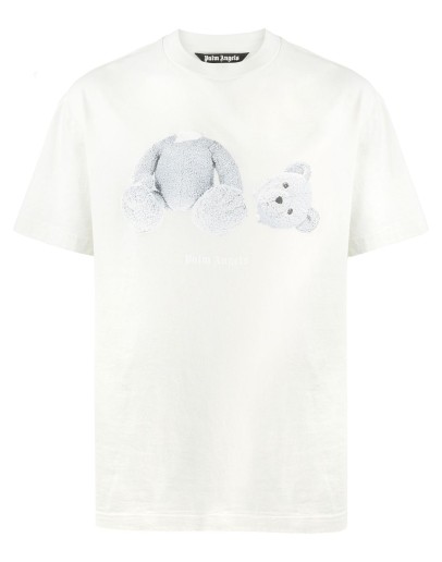 teddy-print T-shirt