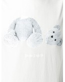 teddy-print T-shirt