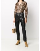 Vinni leather-effect trousers