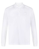 logo-patch long-sleeve polo shirt