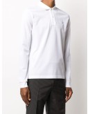 logo-patch long-sleeve polo shirt