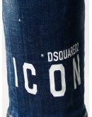 logo print slim-fit jeans
