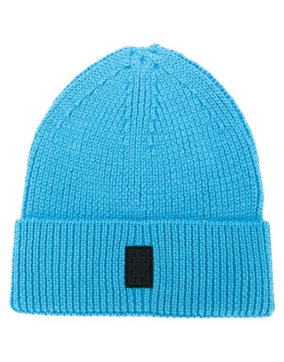 Cross knitted beanie
